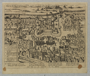 32317 Afbeelding van de belegering van het kasteel Vredenburg te Utrecht vanuit een denkbeeldig hoog standpunt gezien, ...
